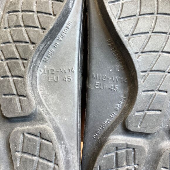 OOFOS OOahh Mens 12 W 14 Sport Flex Sandal Slide Black Strap Adjustable Unisex - Picture 9 of 10